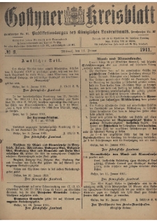 Gostyner Kreisblatt 1911.01.11 Nr 3