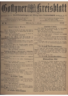 Gostyner Kreisblatt 1911.02.01 Nr 9