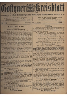 Gostyner Kreisblatt 1911.02.04 Nr 10