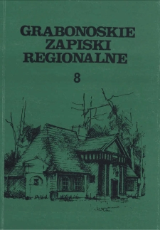 Grabonoskie Zapiski Regionalne 1998 Nr 8