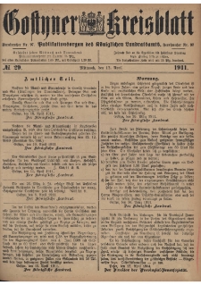 Gostyner Kreisblatt 1911.04.12 Nr 29