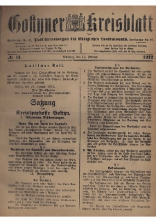 Gostyner Kreisblatt 1912.02.14 Nr 13