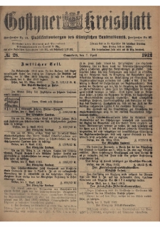Gostyner Kreisblatt 1912.04.07 Nr 28