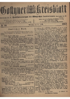 Gostyner Kreisblatt 1912.04.24 Nr 33