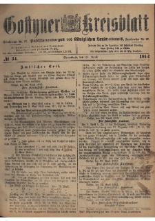 Gostyner Kreisblatt 1912.04.27 Nr 34