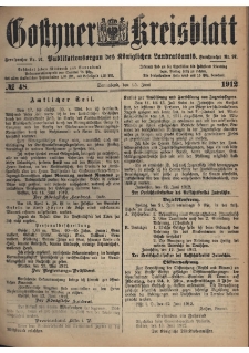 Gostyner Kreisblatt 1912.06.15 Nr 48