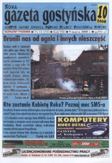 Nowa Gazeta Gostyńska 2008.03.09 R.8 Nr 10(253)