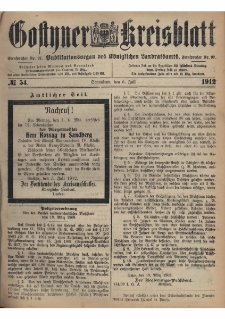 Gostyner Kreisblatt 1912.07.06 Nr 54