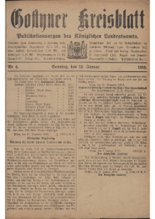 Gostyner Kreisblatt 1913.01.12 Nr 4