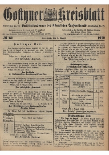 Gostyner Kreisblatt 1912.08.03 Nr 62