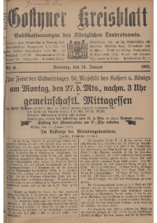 Gostyner Kreisblatt 1913.01.19 Nr 6