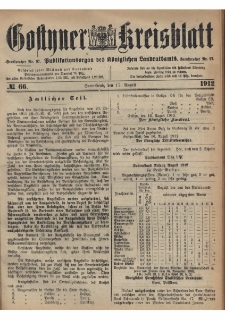 Gostyner Kreisblatt 1912.08.17 Nr 66