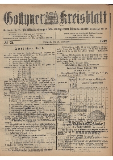 Gostyner Kreisblatt 1912.09.18 Nr 75