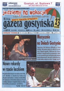 Nowa Gazeta Gostyńska 2008.06.08 R.8 Nr 23(266)