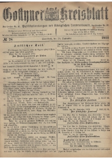 Gostyner Kreisblatt 1912.09.28 Nr 78