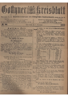 Gostyner Kreisblatt 1912.11.09 Nr 90