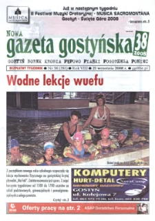 Nowa Gazeta Gostyńska 2008.09.21 R.8 Nr 38(281)