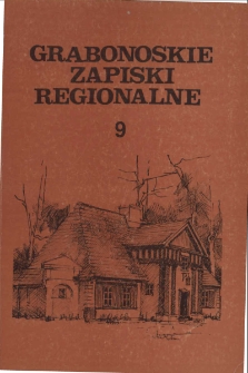 Grabonoskie Zapiski Regionalne 1999 Nr 9