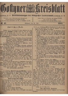 Gostyner Kreisblatt 1911.05.24 Nr 41