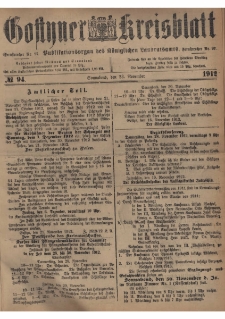 Gostyner Kreisblatt 1912.11.23 Nr 94