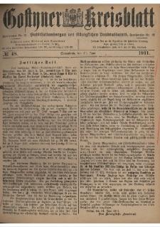 Gostyner Kreisblatt 1911.06.17 Nr 48