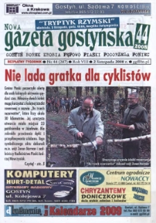 Nowa Gazeta Gostyńska 2008.11.02 R.8 Nr 44(287)