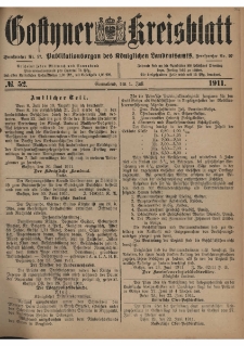 Gostyner Kreisblatt 1911.07.01 Nr 52
