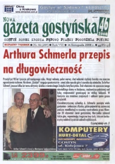 Nowa Gazeta Gostyńska 2008.11.16 R.8 Nr 46(289)