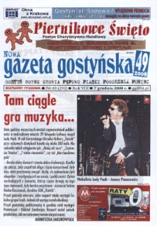 Nowa Gazeta Gostyńska 2008.12.07 R.8 Nr 49(292)