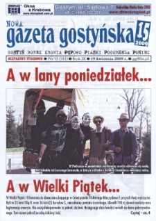 Nowa Gazeta Gostyńska 2009.04.19 R.9 Nr 15(311)