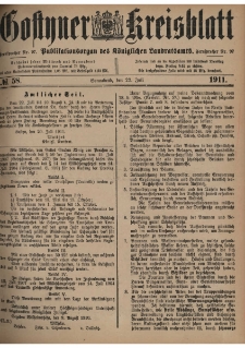 Gostyner Kreisblatt 1911.07.22 Nr 58