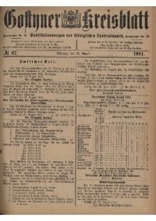 Gostyner Kreisblatt 1911.08.23 Nr 67