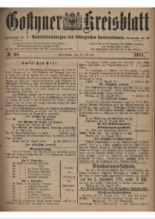 Gostyner Kreisblatt 1911.08.26 Nr 68