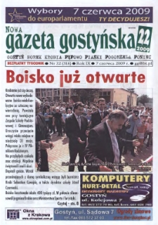 Nowa Gazeta Gostyńska 2009.06.07 R.9 Nr 22(318)