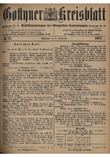 Gostyner Kreisblatt 1911.09.06 Nr 71