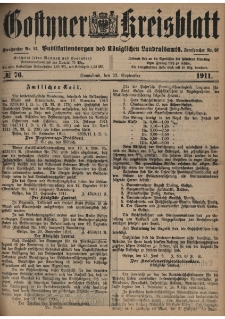 Gostyner Kreisblatt 1911.09.23 Nr 76