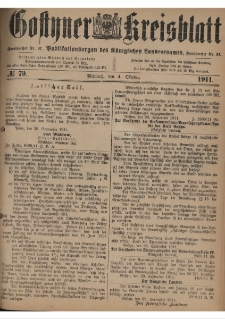 Gostyner Kreisblatt 1911.10.04 Nr 79