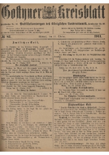 Gostyner Kreisblatt 1911.10.18 Nr 83