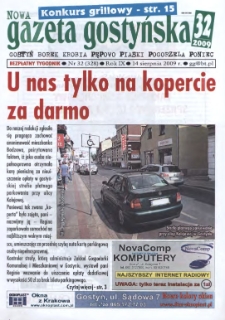 Nowa Gazeta Gostyńska 2009.08.14 R.9 Nr 32(328)