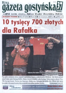 Nowa Gazeta Gostyńska 2009.09.18 R.9 Nr 37(332)
