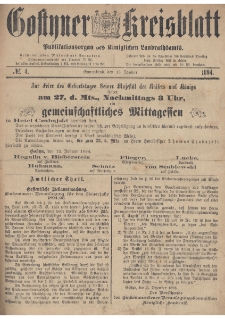Gostyner Kreisblatt 1894.01.13 Nr 4