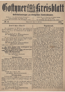 Gostyner Kreisblatt 1894.02.10 Nr 12