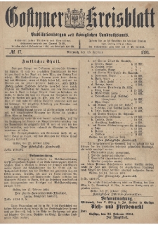 Gostyner Kreisblatt 1894.02.28 Nr 17