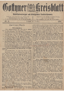 Gostyner Kreisblatt 1894.03.14 Nr 21