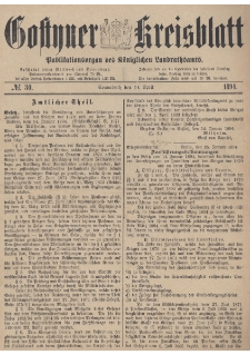 Gostyner Kreisblatt 1894.04.14 Nr 30