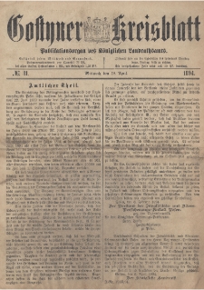 Gostyner Kreisblatt 1894.04.18 Nr 31