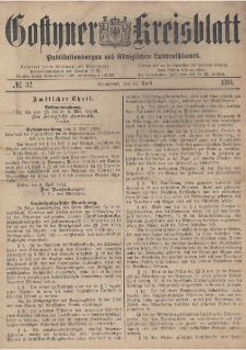 Gostyner Kreisblatt 1894.04.21 Nr 32