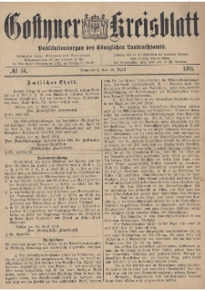 Gostyner Kreisblatt 1894.04.28 Nr 34
