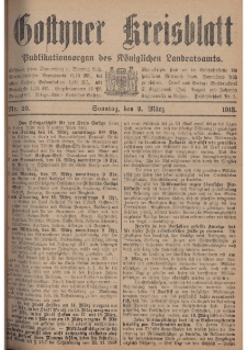 Gostyner Kreisblatt 1913.03.09 Nr 20