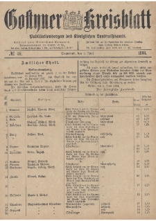 Gostyner Kreisblatt 1894.06.09 Nr 46